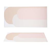 2pcs Geometric Wall Decals Bohemian Arch Peel and Stick Decor | PVC Material, Stylish Modern Pattern, Creates a Focal Point on Smooth Walls, Suitable for Renters and Home Offices