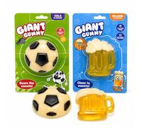 2PCS Giant Novelty Gummy Candy Set - 80g Beer Mug Orange Flavour & 80g Football Cola Flavour Gummies - Fun Sweet Gift, Party Bag Treat, Football Snack, World Cup Candy, Birthday & Sharing Sweets