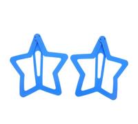 2pcs Giant Star Hair Clip, Blue PE Snap Barrette for Styling | Widened Teeth Design, Non Slip Hold, Matte Finish, Everyday Looks and Celebrations