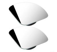 2pcs Glass-Based Blind Spot Mirror for Automobiles Featuring 360 Degree Rotatable Mount for Adaptive Rear Area Surveillance
