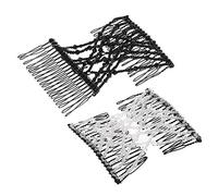 2Pcs Glass Bead Magic Comb Elastic Double Insert Clips Chic Stretch Hair Head Comb Cuff Random Colors DIY Hair Styling Tool Cost-effective and Durable Beautiful design