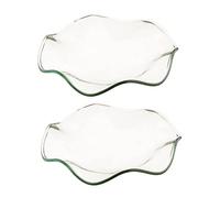 2pcs Glass Essential Oil Dishes for Aromatherapy Delicate Aroma Plates for Diffusing and Storing Essential Oils for Home Decor and Candle Warmers