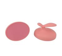 2pcs Glass Foot Callus Scrubber, Handheld Glass Foot File for Pedicure, Durable Stained Glass Hard Skin Remover with Ergonomic Grip for Smooth Feet at Home or Spa (Pink)