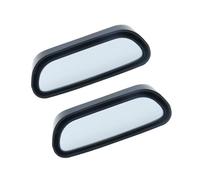 2pcs Glass Rearview Mirror Auxiliary Mirror for Vehicles Wide Angle | White ABS Frame, Quick Installation, Reduces Blind Spots for Lane Changes, Suited to Suv Drivers