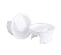 2pcs Glass Water Pitcher Lids White Plastic Anti-dust Resistant Stoppers Covers for Beverage Carafe Glass Pouring Pitcher