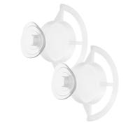 2pcs Glass Window Bird Feeder with Suction Cup Tray, ABS | No Drilling or Adhesive, Stable on Tile and Glass, Easy Removal, Design for Neat Feeding