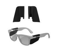 2pcs Glasses Side Shields for Ray-Ban Wayfarer/Skyler/Headliner/Oakley, Silicone Lightweight Clip on Safety Smart Glasses Protectors Guards Accessories for Running Cycling Climbing Skateboarding