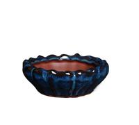 2pcs Glazed Flower Pot Planter Bonsai Tree Flower Pots Mini Glazed Pots Chinese Bonsai Pot Small Ceramic Bonsai Pots with Drainage Hole for Succulent Herbs Cactus Orchid (10x3.5cm)
