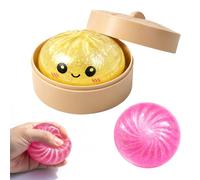 2PCS Glitter Dumpling, Mystery Dumpling, Set Collection with Steamer Basket, Gifts for Collectors and Enthusiasts （Random Color）