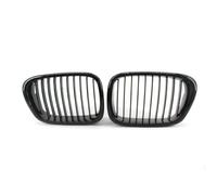 2Pcs Gloss Black Front Bumper Hood Kidney Grille Racing Replacement for BMW 5-Series E39 M5 1999-2003