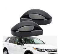 2PCS Gloss Black Front Door Wing Mirror Cover Caps For Jaguar F-Pace E-Pace Land Rover Range Rover Evoque Discovery Sport SUV 2014-2022 UK Driver & Passenger Side, EJ32-17E702-AA, K8D2-17E702-AD