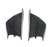 2Pcs Glossy Carbon Fibre Style Motorcycle Wind Wings, ABS Aerodynamic Fairing Winglets, No Drilling Easy Install for Motorcycle Riding Stability & Styling Upgrade
