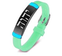 2pcs Glow in The Dark Hebrew God Silicone Bracelets for Men Women, Casual Jewish Tetragrammaton Jehovah YHWH Rubber Wristband Blessing Shema Yisrael Hebrew Jewellery for Everyday & Holiday Wear