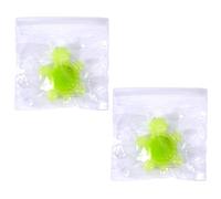2pcs Glowing in the Dark Turtle Squeeze Toy, Slow Rising Kawaii Stress Fidget Squishy Turtle Toys Soft Sensory Mochi Toy Cute Animals Novelty Party Favors for Kids Adults Relaxing (Green)