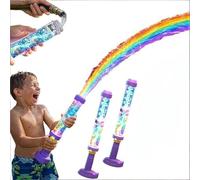 2PCS Glowing Rainbow LED Water Blaster1, Ergonomic Glowing Outdoor Games, Firework Spray Water Soaker Toys For Pool Party Outdoor Summer WaterGames