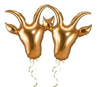 2Pcs Goats Balloons,The Greatest Player of all Time, Celebrate Like a Champion with You're the Goat Balloon for Sports Events,Ideal for Home Game - Watching Parties