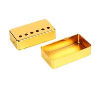 2Pcs Gold 6 Hole Guitar Pickup Cover, Double Coil Electric Guitar Pickup Cover, Polished Metal Single Coil Pickup Cover for Improved Sound Quality, with Smooth and Fine Wor