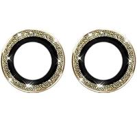 2Pcs Gold Camera Lens Screen Protector for Samsung Galaxy Z Flip 5,Bling Camera Lens Film, Shockproof Metal Ring Cover Film for Samsung Galaxy Z Flip 5, Cell Phone Protectors Accessories