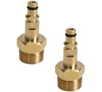 2Pcs Gold M22 Adapter High Pressure Washer Hose Adapter Pressure Converter Fitting Pipe Quick Connectorfor K Series Pressure Washer Replacement Parts and Accessories