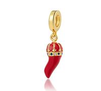 2Pcs Gold Plated DIY Europeans Jewelry Charm Pink Hot Air Balloon、Cherry Blossom Dangle Bead Fit Women Bracelet