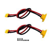 2pcs Gold Plated XT60E-F Bus to XT60 Bus Plug Adapter Panel Mount Extension Cable 30cm 12 awg Wire for RC Airplane Model Li Battery Drone