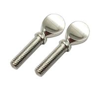 2pcs Gold Silver Color Saxophone Neck Screw Tightening Screw Sax Replacement Tool Parts Woodwind Instrument Accessory (Color : Silver)