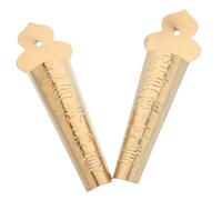 2pcs Gold Stainless Steel Wall-mounted Incense Holder No Drill Outdoor Censer for Elegant for Home Offering to Door Gods