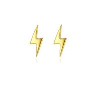 2PCS Gold Stud Earrings for Women,925 Sterling Silver Hypoallergenic Stud Earrings Lightning Point Earrings Studs Sleeper Earrings For Girls and Men