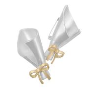 2pcs Golden Alloy Vase Brooch for Women Oriental Wedding Jewelry