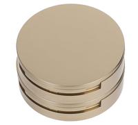 2pcs Golden Double Layer Refillable Empty Powder Compact Box