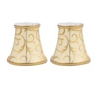 2pcs Golden Fabric Lampshade for Pendant and Floor Lamp Nordic Style