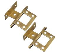 2pcs Golden Iron Door Hinge for Heavy Furniture Doors, Indoor Use | Sliding Bearing Design, Corrosion Resistant Metal Build, Easy Retrofit for Carpenters and Homeowners
