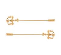 2pcs Golden Justice Scale Lapel Pin for Men Suits and Jackets