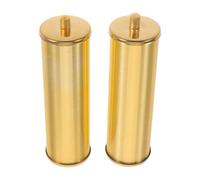 2pcs Golden Metal Hollow Hammer Clock Weight Replacement with Hooks
