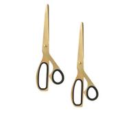 2PCS Golden Scissors, Simplified Modernity Black and Golden Stainless Steel Scissors Home Decoration Supplies for Office and Home Black Gold