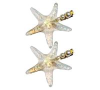 2pcs Golden Star Pearl Hair Clip Women Hair Barrette