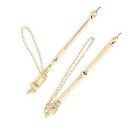 2pcs Golden Zinc Alloy Torah Reading Pointer for Books and Scrolls