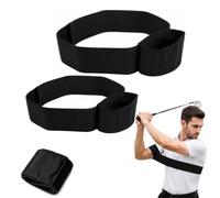 2pcs Golf Arm Band Training Aid for Swing Connection,Swing Correcting Arm Band,Arm Connection Golf Trainer for Ball Striking+Consistency,Golf Swing Training Aid for Muscle Memory,Golf Gift for Golfers