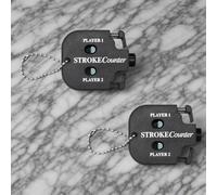 2Pcs Golf Ball Counter - Mini Shot Clicker, Portable Key Chain Golf Stroke Tracker Tool