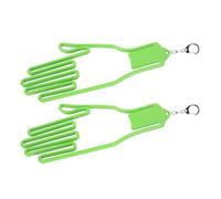 2pcs Golf Glove Holder Clip with Buckle, ABS Palm Shape Drying Rack | Light Green Finish, Hook Design for Bags and Range Use, Supports Motorcycle and Sports Gloves