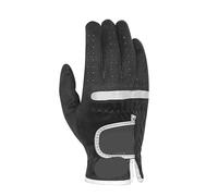 2PCS Golf Gloves Can Wear On Left And Right Hand Fabric Soft Breathable Drive Cycling Outdoor(Black Right Hand,Size 26-XL)