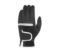 2PCS Golf Gloves Can Wear On Left And Right Hand Fabric Soft Breathable Drive Cycling Outdoor(Black Left Hand,Size 24-ML)