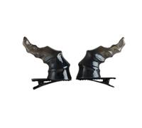 2PCS Goth Devil Horn Shape Hair Clip Halloween Party Headwear For Woman Girls Taking Photo Braids Role Play