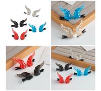 2PCS Goth Devil Horn Shape Hair Clip Halloween Party Headwear For Woman Girls Taking Photo Braids Role Play Hairpin