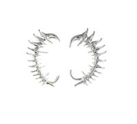 2Pcs Gothic Devil Claw Ear Cuffs Vintage Dragon Demon Claw Spider Cartilage Ear Wrap Earrings Non Piercing Punk Halloween Costume Ear Jewelry Gifts for Women, Regular, Metal, No Gemstone