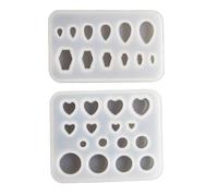 2Pcs Gothics Piercing Silicone Earrings Molds Piercing Ear Rings Pendant Epoxy Jewelry Crafting Supplies Silicone Molds