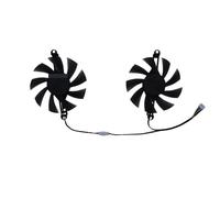 2Pcs GPU Video Cooler,Graphics Card Fan,FL8015 12VB,FL801512VB, For AMD for MLLSE RX 6600M 8GB, For 580 for Gaming GDDR5