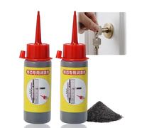 2PCS Gra/phite Lubricant for Locks, Doors & Windows, Dry Lube & Silicone Grease Spray for Sliding Tracks, Bearings, Door Locks & Bike Chains, All-Purpose Gra/phite Powder Lock Lubricant & Grease Spray