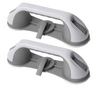 2Pcs Grab Bars for Shower 11in Non Slip Suction Shower Bars Safety Wall Mounted Handles with 3 Suction Cups for Bathroom Support Elderly Disabled and Kids