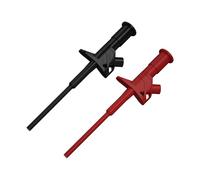 2pcs Grabbers Probe Quick Hook Clip Flexible Testing Probes with 4mm Banana Socket for Electronic Testing Electrical Clip